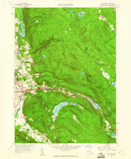 East Lee, Massachusetts 1958 (1960) USGS Old Topo Map Reprint 7x7 MA Quad 350109