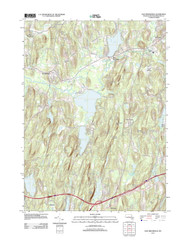 East Brookfield, Massachusetts 2012 () USGS Old Topo Map Reprint 7x7 MA Quad