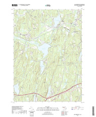 East Brookfield, Massachusetts 2018 () USGS Old Topo Map Reprint 7x7 MA Quad