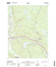 East Lee, Massachusetts 2018 () USGS Old Topo Map Reprint 7x7 MA Quad