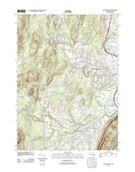 Easthampton, Massachusetts 2012 () USGS Old Topo Map Reprint 7x7 MA Quad