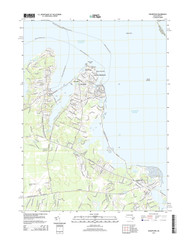 Edgartown, Massachusetts 2015 () USGS Old Topo Map Reprint 7x7 MA Quad