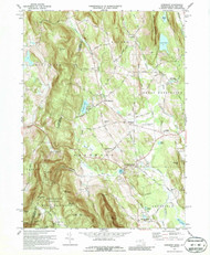 Egremont, Massachusetts 1973 (1987) USGS Old Topo Map Reprint 7x7 MA Quad 350124