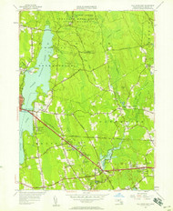 Fall River East, Massachusetts 1951 (1958) USGS Old Topo Map Reprint 7x7 MA Quad 350135