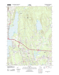 Fall River East, Massachusetts 2012 () USGS Old Topo Map Reprint 7x7 MA Quad