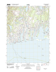 Falmouth, Massachusetts 2012 () USGS Old Topo Map Reprint 7x7 MA Quad