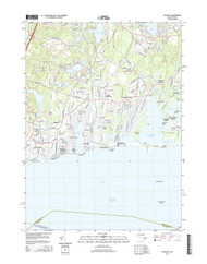 Falmouth, Massachusetts 2015 () USGS Old Topo Map Reprint 7x7 MA Quad