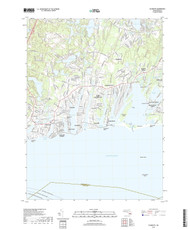 Falmouth, Massachusetts 2018 () USGS Old Topo Map Reprint 7x7 MA Quad