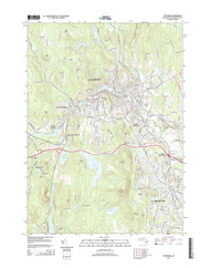 Fitchburg, Massachusetts 2015 () USGS Old Topo Map Reprint 7x7 MA Quad