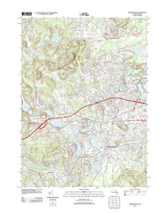 Framingham, Massachusetts 2012 () USGS Old Topo Map Reprint 7x7 MA Quad