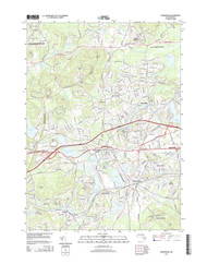 Framingham, Massachusetts 2015 () USGS Old Topo Map Reprint 7x7 MA Quad