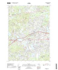 Framingham, Massachusetts 2018 () USGS Old Topo Map Reprint 7x7 MA Quad