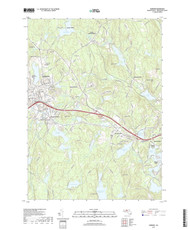 Gardner, Massachusetts 2018 () USGS Old Topo Map Reprint 7x7 MA Quad