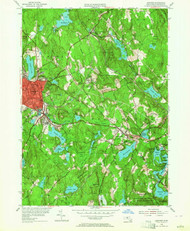 Gardner, Massachusetts 1954 (1964) USGS Old Topo Map Reprint 7x7 MA Quad 350152
