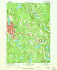 Gardner, Massachusetts 1970 (1972) USGS Old Topo Map Reprint 7x7 MA Quad 350153