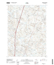 Georgetown, Massachusetts 2018 () USGS Old Topo Map Reprint 7x7 MA Quad