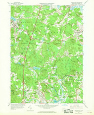 Georgetown, Massachusetts 1966 (1968) USGS Old Topo Map Reprint 7x7 MA Quad 350156