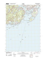 Gloucester, Massachusetts 2012 () USGS Old Topo Map Reprint 7x7 MA Quad