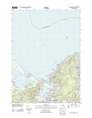 Gloucester OE N, Massachusetts 2012 () USGS Old Topo Map Reprint 7x7 MA Quad