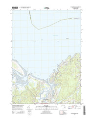 Gloucester OE N, Massachusetts 2015 () USGS Old Topo Map Reprint 7x7 MA Quad