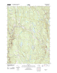 Goshen, Massachusetts 2012 () USGS Old Topo Map Reprint 7x7 MA Quad