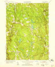 Goshen, Massachusetts 1955 (1958) USGS Old Topo Map Reprint 7x7 MA Quad 350161