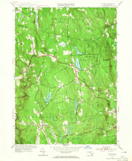 Goshen, Massachusetts 1955 (1965) USGS Old Topo Map Reprint 7x7 MA Quad 350162