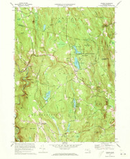 Goshen, Massachusetts 1972 (1973) USGS Old Topo Map Reprint 7x7 MA Quad 350164