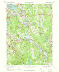 Grafton, Massachusetts 1969 (1971) USGS Old Topo Map Reprint 7x7 MA Quad 350167