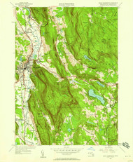 Great Barrington, Massachusetts 1946 (1958) USGS Old Topo Map Reprint 7x7 MA Quad 350168