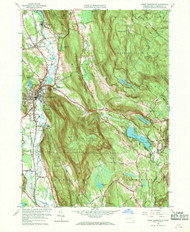 Great Barrington, Massachusetts 1958 (1970) USGS Old Topo Map Reprint 7x7 MA Quad 350172
