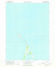 Great Point, Massachusetts 1972 (1978) USGS Old Topo Map Reprint 7x7 MA Quad 350177