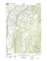 Greenfield, Massachusetts 2012 () USGS Old Topo Map Reprint 7x7 MA Quad