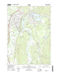 Greenfield, Massachusetts 2015 () USGS Old Topo Map Reprint 7x7 MA Quad