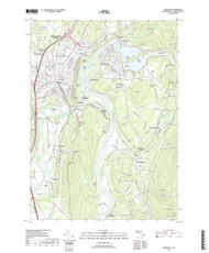 Greenfield, Massachusetts 2018 () USGS Old Topo Map Reprint 7x7 MA Quad