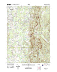 Hampden, Massachusetts 2012 () USGS Old Topo Map Reprint 7x7 MA Quad