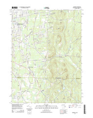 Hampden, Massachusetts 2015 () USGS Old Topo Map Reprint 7x7 MA Quad