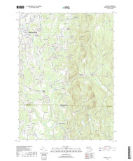 Hampden, Massachusetts 2018 () USGS Old Topo Map Reprint 7x7 MA Quad