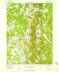 Hampden, Massachusetts 1946 (1956) USGS Old Topo Map Reprint 7x7 MA Quad 350182