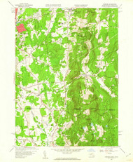 Hampden, Massachusetts 1958 (1960) USGS Old Topo Map Reprint 7x7 MA Quad 350184