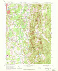 Hampden, Massachusetts 1958 (1972) USGS Old Topo Map Reprint 7x7 MA Quad 350186