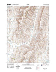Hancock, Massachusetts 2012 () USGS Old Topo Map Reprint 7x7 MA Quad 20120120
