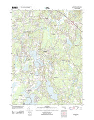 Hanover, Massachusetts 2012 () USGS Old Topo Map Reprint 7x7 MA Quad