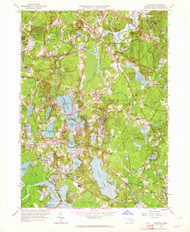 Hanover, Massachusetts 1962 (1964) USGS Old Topo Map Reprint 7x7 MA Quad 350194