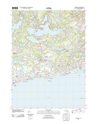 Harwich, Massachusetts 2012 () USGS Old Topo Map Reprint 7x7 MA Quad