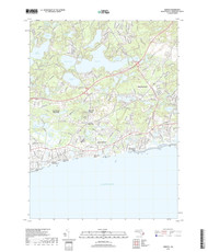 Harwich, Massachusetts 2018 () USGS Old Topo Map Reprint 7x7 MA Quad