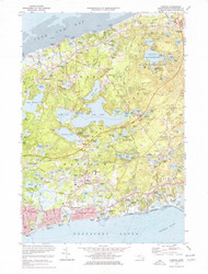 Harwich, Massachusetts 1974 (1976) USGS Old Topo Map Reprint 7x7 MA Quad 350199