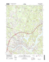 Haverhill, Massachusetts 2015 () USGS Old Topo Map Reprint 7x7 MA Quad