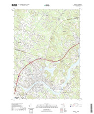 Haverhill, Massachusetts 2018 () USGS Old Topo Map Reprint 7x7 MA Quad