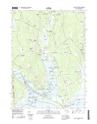 Head of Westport, Massachusetts 2015 () USGS Old Topo Map Reprint 7x7 MA Quad